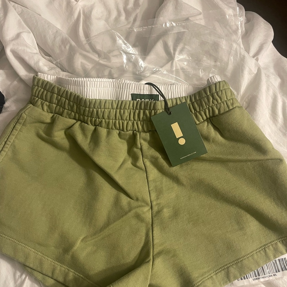 Daily drills matcha m/l short!! NWT! unfortunately too small on me :(